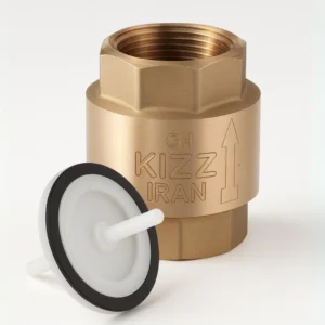شیر یکطرفه فنری برنجی کیز ایران سوپاپ پلاستیکی