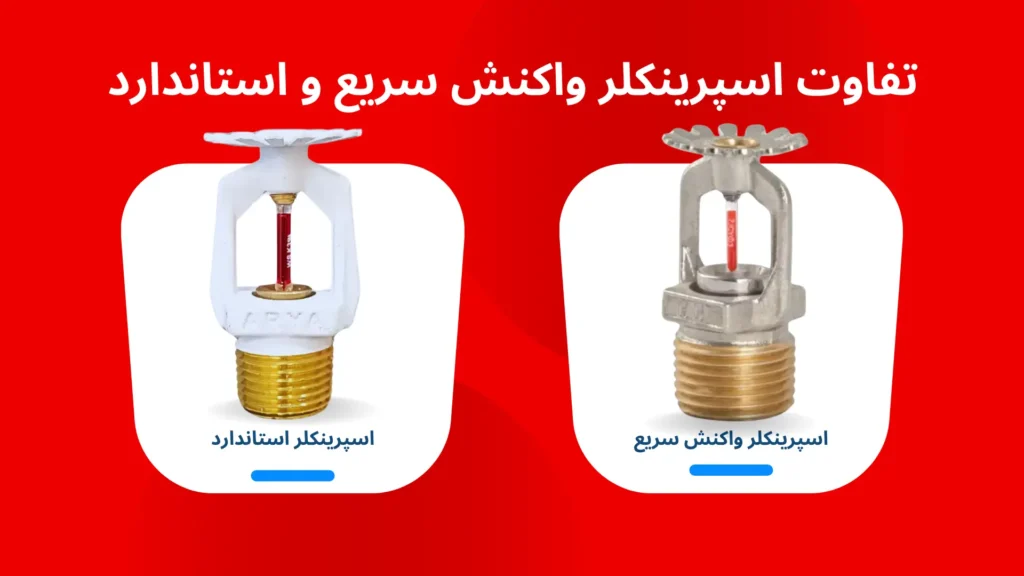 تفاوت اسپرینکلر واکنش سریع و استاندارد