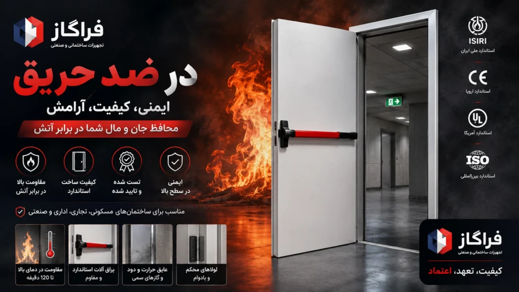 مراحل تولید درب ضد حریق در کارخانه